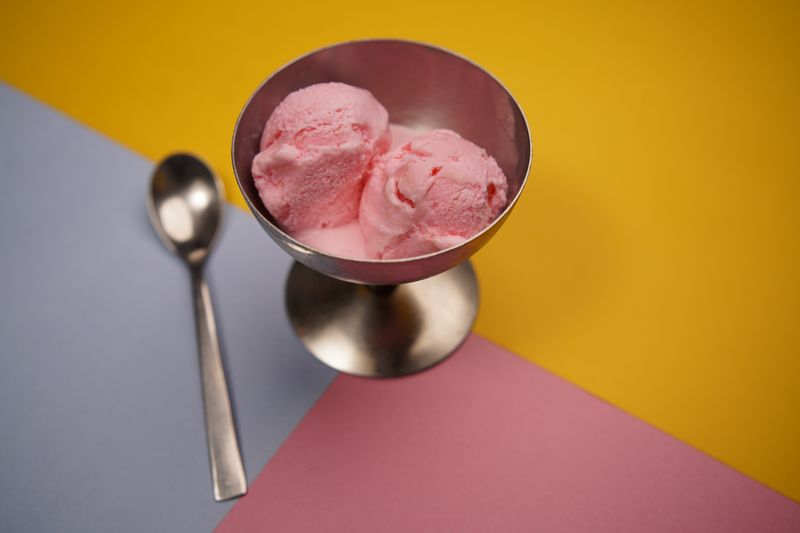 Gelato artesanal italiano de diferentes sabores